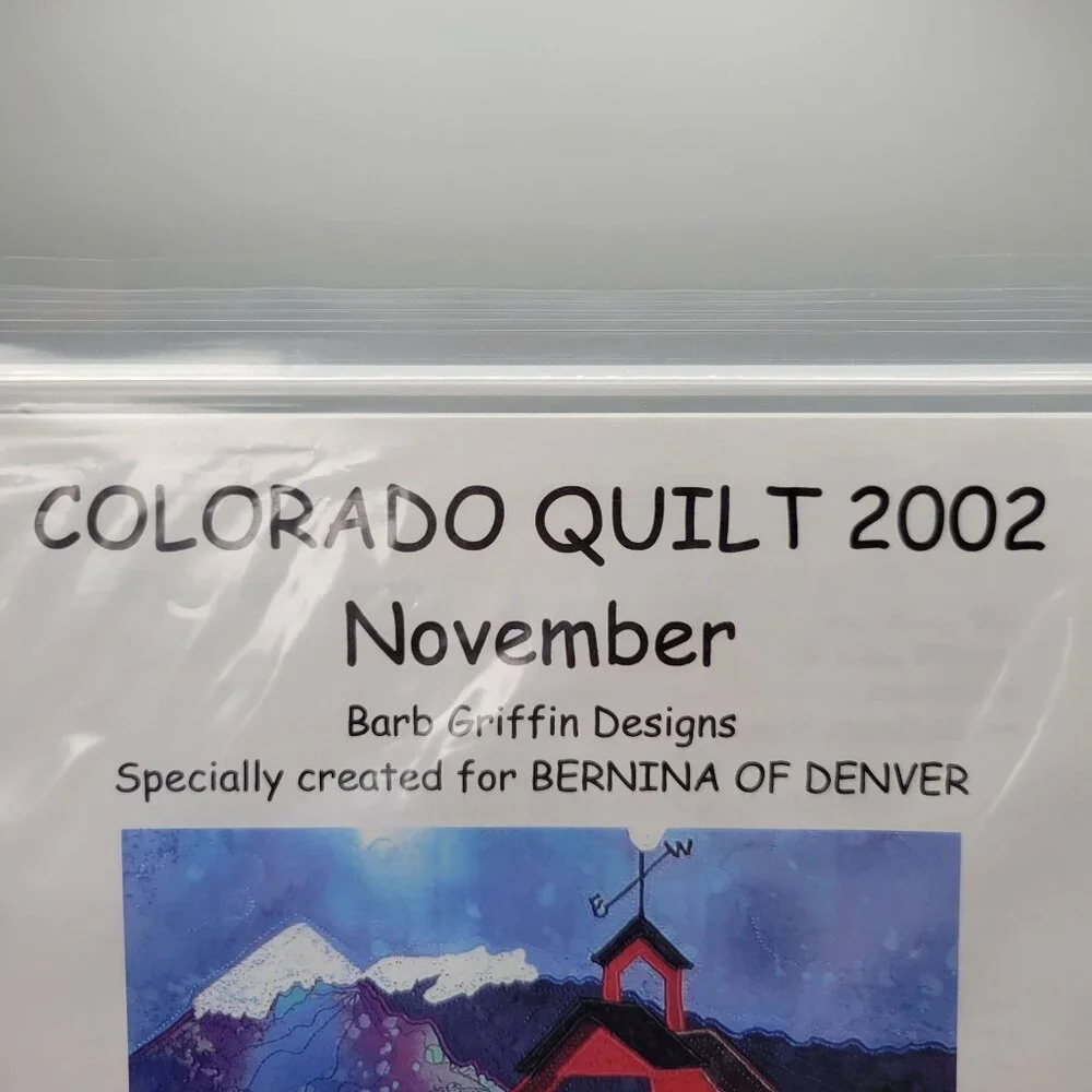 Colorado Quilt Block Pattern 2002 Crested Butte Historic Ranch Bernina Denver